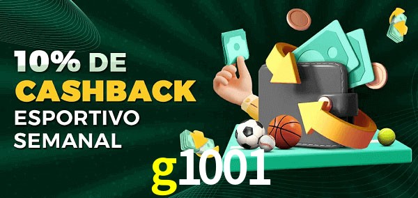 10% de bônus de cashback na g1001